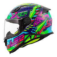 Casco Ls2 Of812 Kid Svent Blu Verde