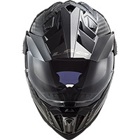 LS2 MX701 Explorer Carbon Helm schwarz - 4
