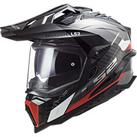 LS2 MX701 エクスプローラー カーボン フロンティア ヘルメット レッド