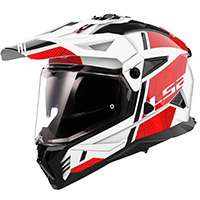 LS2 MX702 パイオニア 2 ヒル ヘルメット レッド