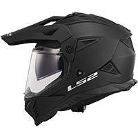 LS2 MX702 パイオニア 2 ソリッド ヘルメット ブラック マット