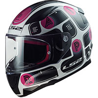 LS2 FF353 ラピッド ブリック ヘルメット ブラック ピンク