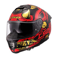 Casco LS2 FF808 Stream 2 Drako rojo