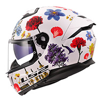 Casco Ls2 Ff808 Stream 2 Flowers Bianco