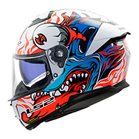 Ls2 Ff808 Stream 2 Inferno Helmet White Blue