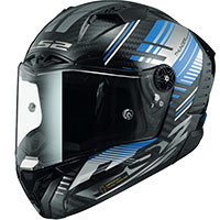 LS2 FF805 サンダー カーボン ボルト ヘルメット ブラック ブルー