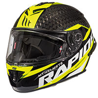 Mt Helmets Rapide Pro Carbon C3 negro amarillo
