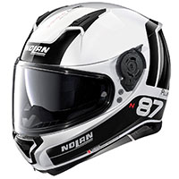 Nolan N87 Plus Distinctive N-com Metal White
