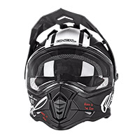 O Neal Sierra 2206 Torment Helm schwarz weiß - 2