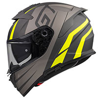 Premier Devil Gt Y Bm Helmet Grey Yellow - 2