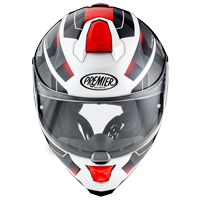 Premier Hyper HP 2 Helm rot weiß grau - 2