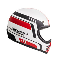 Premier Mx Bl8 Bm Helmet White Black Red - 3