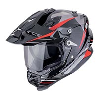 Casco Scorpion ADF-9000 Air Feat argento rosso