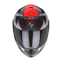 スコーピオン Exo-1400 カーボンエアアラネア ヘルメット レッド