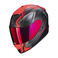 Casco moto Scorpion Exo 1400 Evo Carbon Air Kydra Matt Black Pink