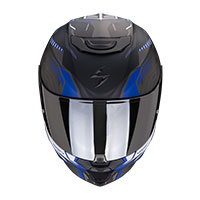 スコーピオン EXO 391 Haut ヘルメット ブラック マット ブルー