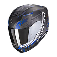 スコーピオン EXO 391 Haut ヘルメット ブラック マット ブルー