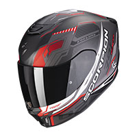 スコーピオン EXO 391 Haut ヘルメット ブラック マット レッド