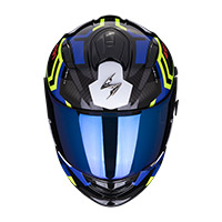 スコーピオン エクソ 491 スピン ヘルメット ブラック ブルー イエロー