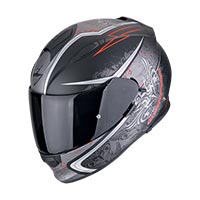 Casco Scorpion Exo 491 Run nero opaco rosso