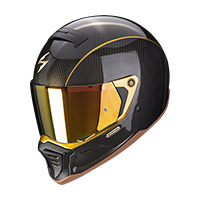 スコーピオン Exo-HX1 カーボン SE ヘルメット ブラック ゴールド