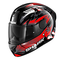 シャーク D-スクワル 2 ペンクサ ヘルメット ブラック レッド