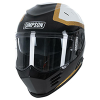 Simpson Venom Tanto Helmet Black Tangol White