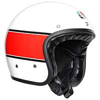 Agv X70 Jet Helmet Mino 73 blanco rojo