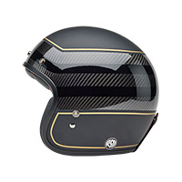 Bell Custom 500 Carbon Ece6 Rsd Player Helmet Gold - 2