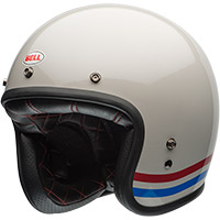 ベルカスタム500ストライプヘルメットホワイト