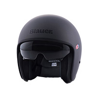 Blauer Pilot 1.1 06 Monochrom Helm schwarz matt