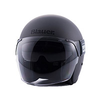 Blauer Pod 06 Monochrome Helm schwarz matt