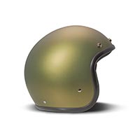 Dmd Jet Retro Helmet Olive Gold