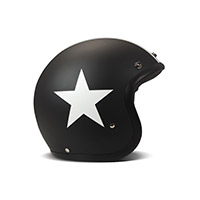 Dmd Jet Retro Star Helmet Black