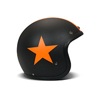 Dmd Jet Retro Helmet Star Orange