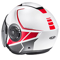 Hjc I40 Camet Helmet White Red Grey - 3