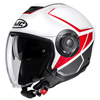 Hjc I40 Camet Helmet White Red Grey