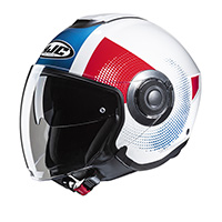Hjc I40n Pyle Helmet White Red Blue