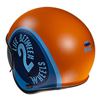 Hjc V30 Harvey Helmet Orange Light Blue