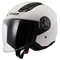 Casco LS2 OF616 Airflow 2 Solid blanco