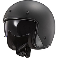 Ls2 Of601 Bob 2 Solid Helmet Black
