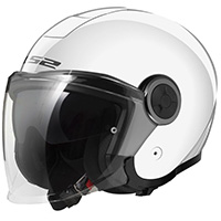 LS2 OF620 クラッシーソリッドヘルメット ホワイト
