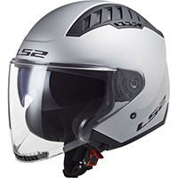 Casco Ls2 Of600 Copter 2 Solid plata mate