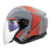 Casco LS2 OF603 Infinity 2 Focus rojo opaco