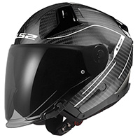 Casco LS2 OF603 Infinity 2 Carbon Counter gris