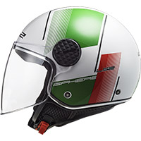 Casco Ls2 Sphere Lux Of558 Firm Bianco Verde Rosso - img 2