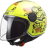 Ls2 Sphere Lux Of558 Skater Helmet Hv Yellow