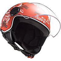 Casque Ls2 Sphere Lux Of558 Skater Mat Rouge