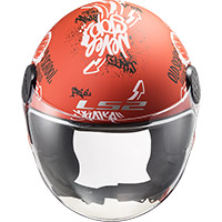 Ls2 Sphere Lux Of558 Skater Helm mat rot - 3