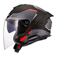 Casco LS2 OF618 Verso 2 Air negro rojo